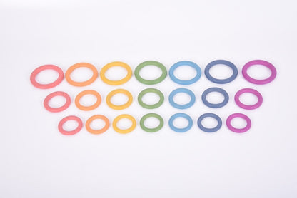 Rainbow Wooden Rings