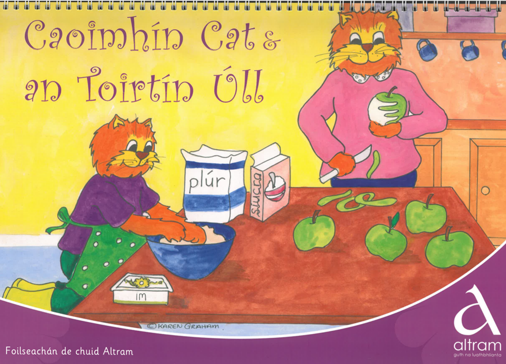 Caoimhín Cat & An Toirtín Úll A3 Book