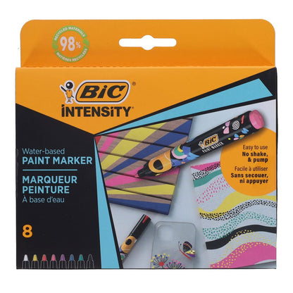 BIC Intensity Paint Markers - Vivid Colours Pack of 8