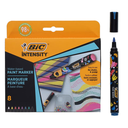 BIC Intensity Paint Markers - Vivid Colours Pack of 8