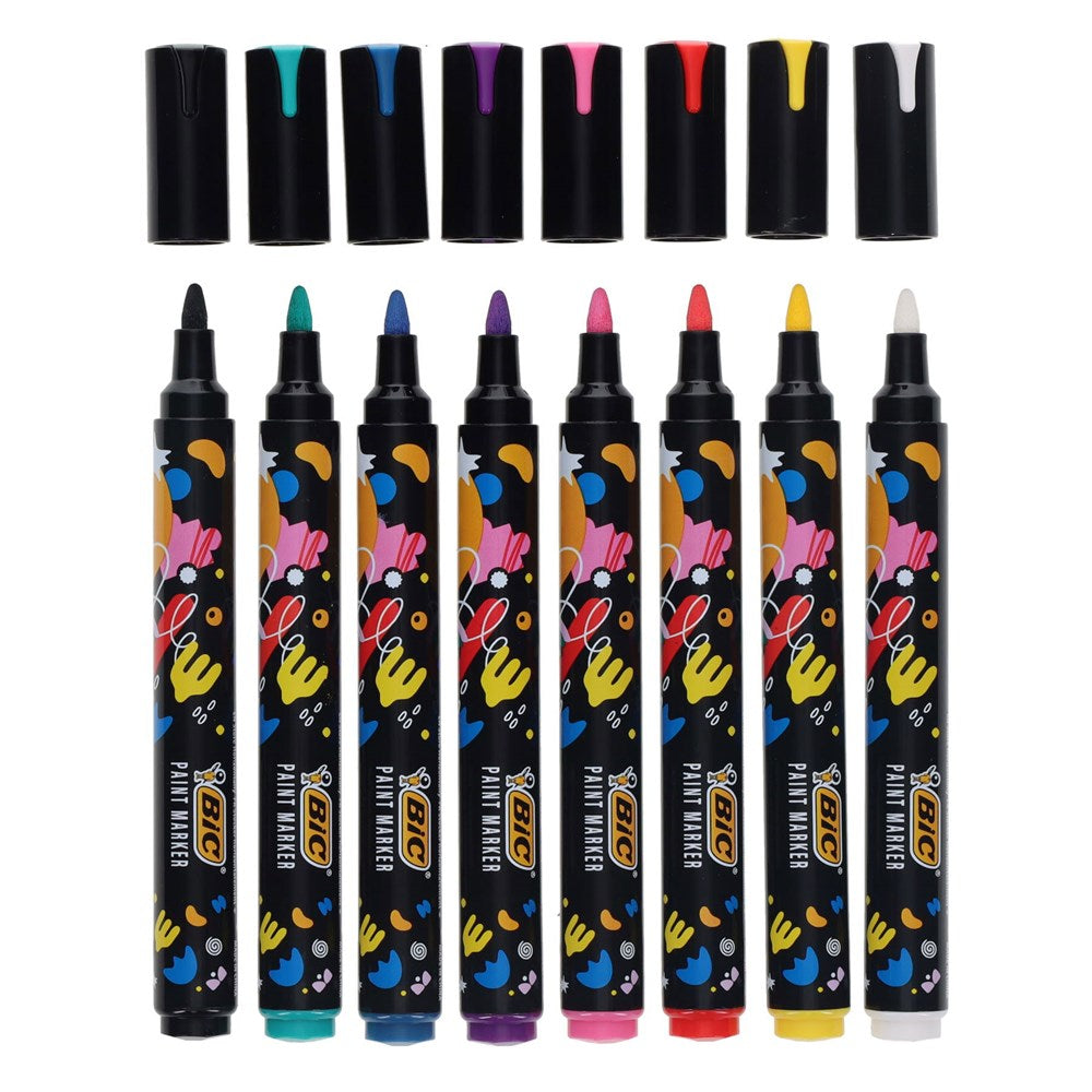 BIC Intensity Paint Markers - Vivid Colours Pack of 8