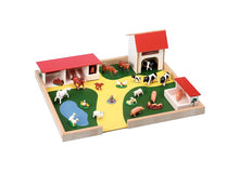 Wooden Farm & Farm Animals Set