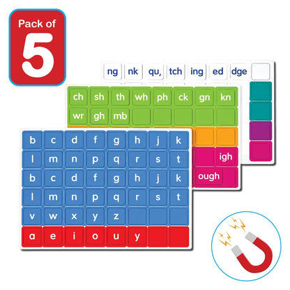 UFLI Magnetic Letter Tiles 142pcs - 5 Student Pack
