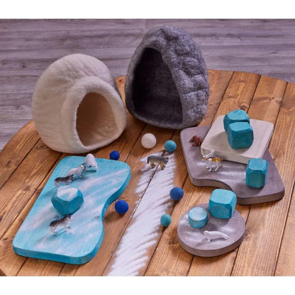 Small World Felt Cave & Igloo