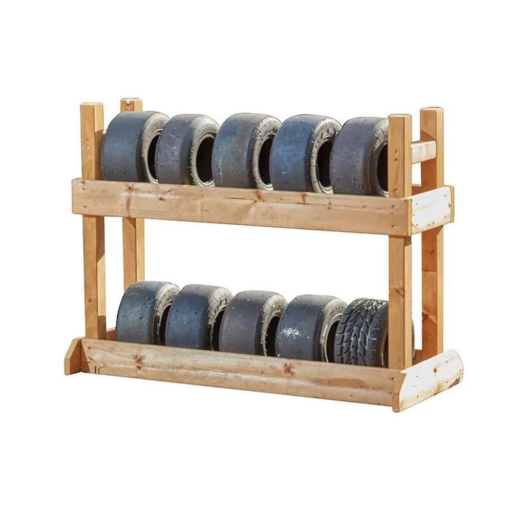 Wooden Mini Tyre Stand