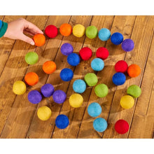 Cosy Large Pom Pom Rainbow Felt Balls