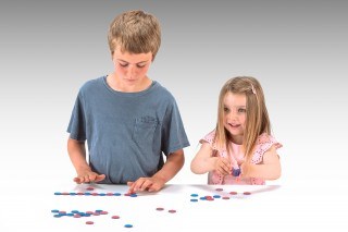 Red and Blue Counter Pack of 50