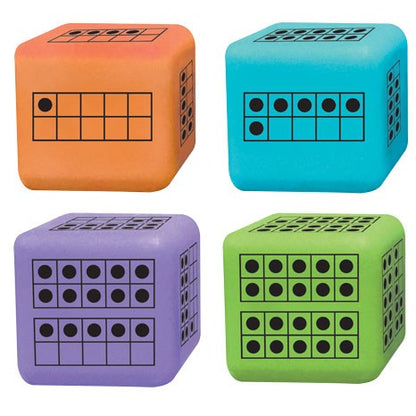 Ten-Frame Dice (Set of 12)
