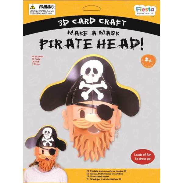 Pirate 3D Mask Card Craft