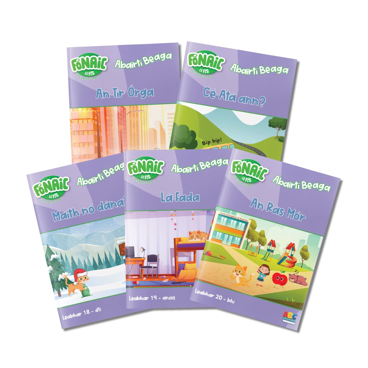 Fonaic le Fis Abairtí Beaga - Decodable Readers Complete Classroom Kit (180 Books)