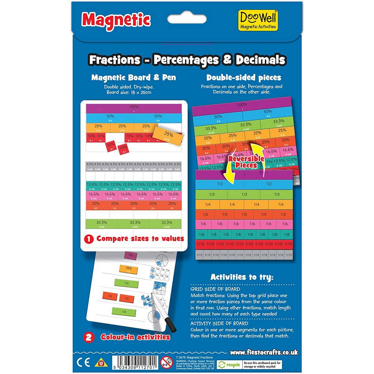 Magnetic Fractions with Percentages & Decimals