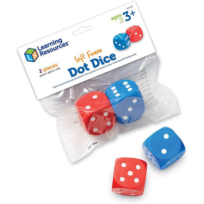 Foam Dot Dice (Set of 2)