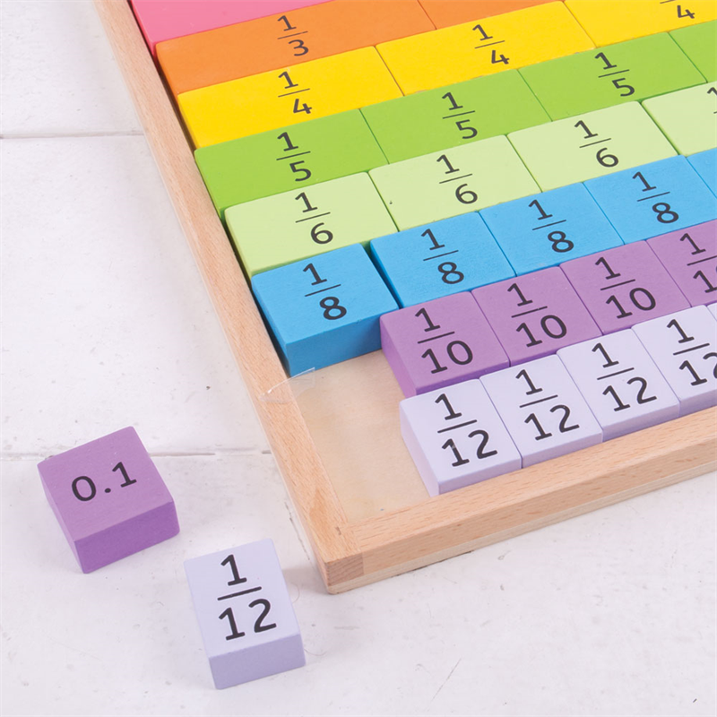 Wooden Fractions Tray