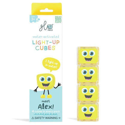 Glo Pals Light up Sensory Cubes - 4 Pack