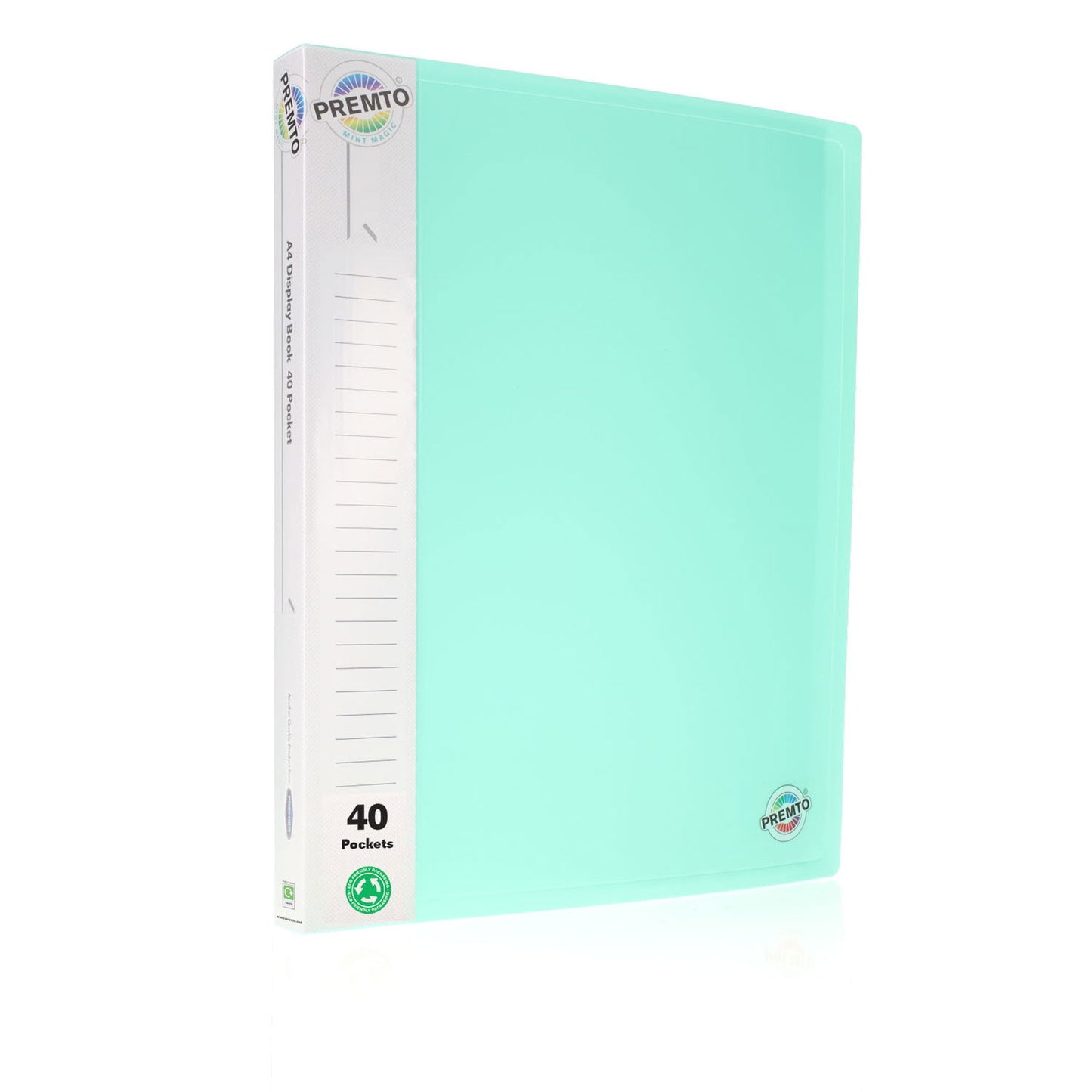 Premto A4 Pastel 40 Pocket Display Book Pack of 3