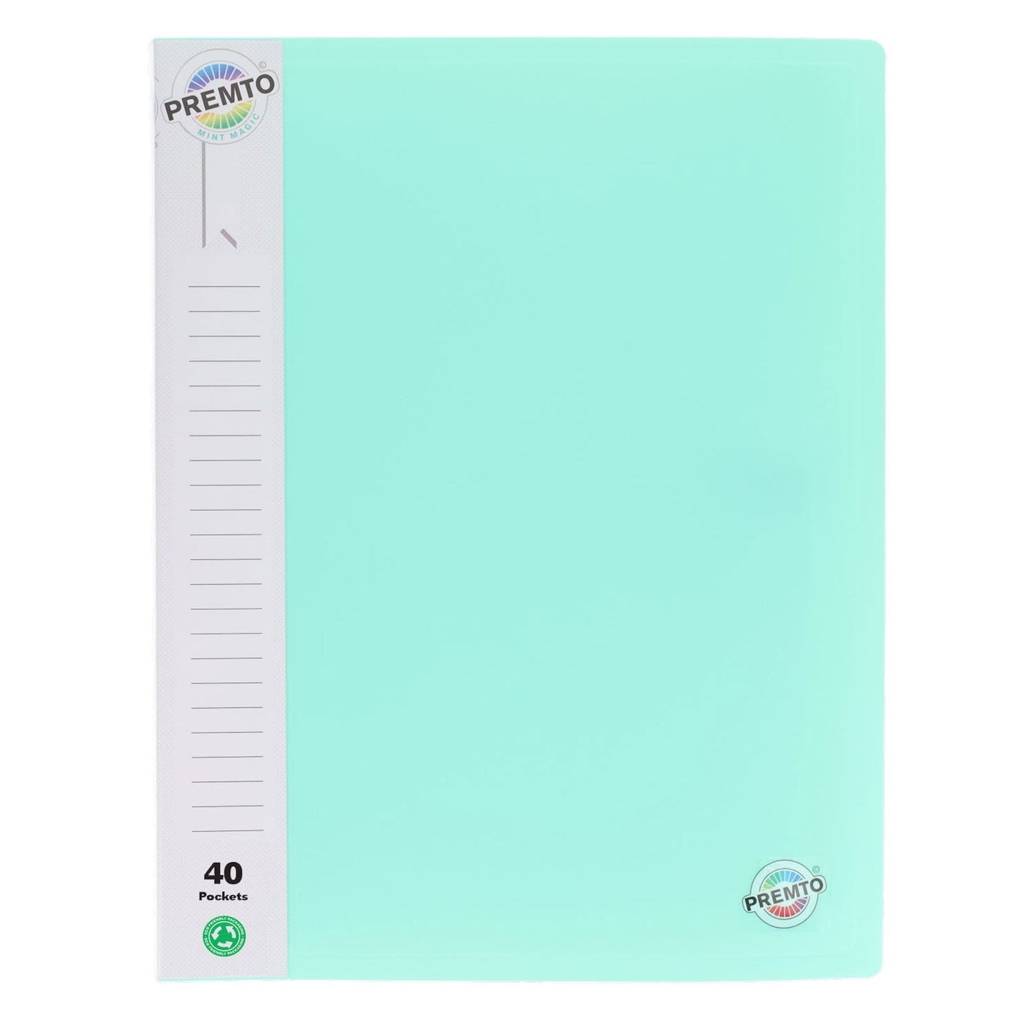 Premto A4 Pastel 40 Pocket Display Book Pack of 3