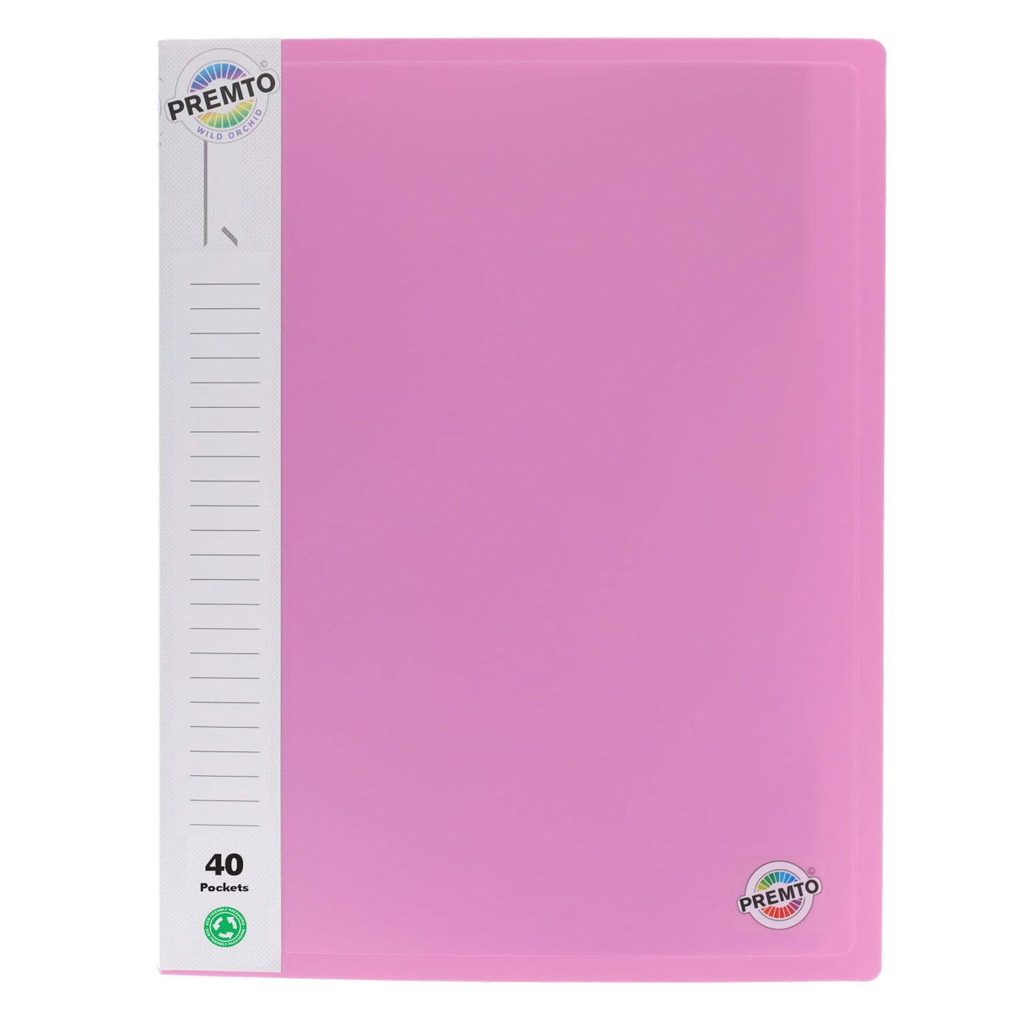 Premto A4 Pastel 40 Pocket Display Book Pack of 3