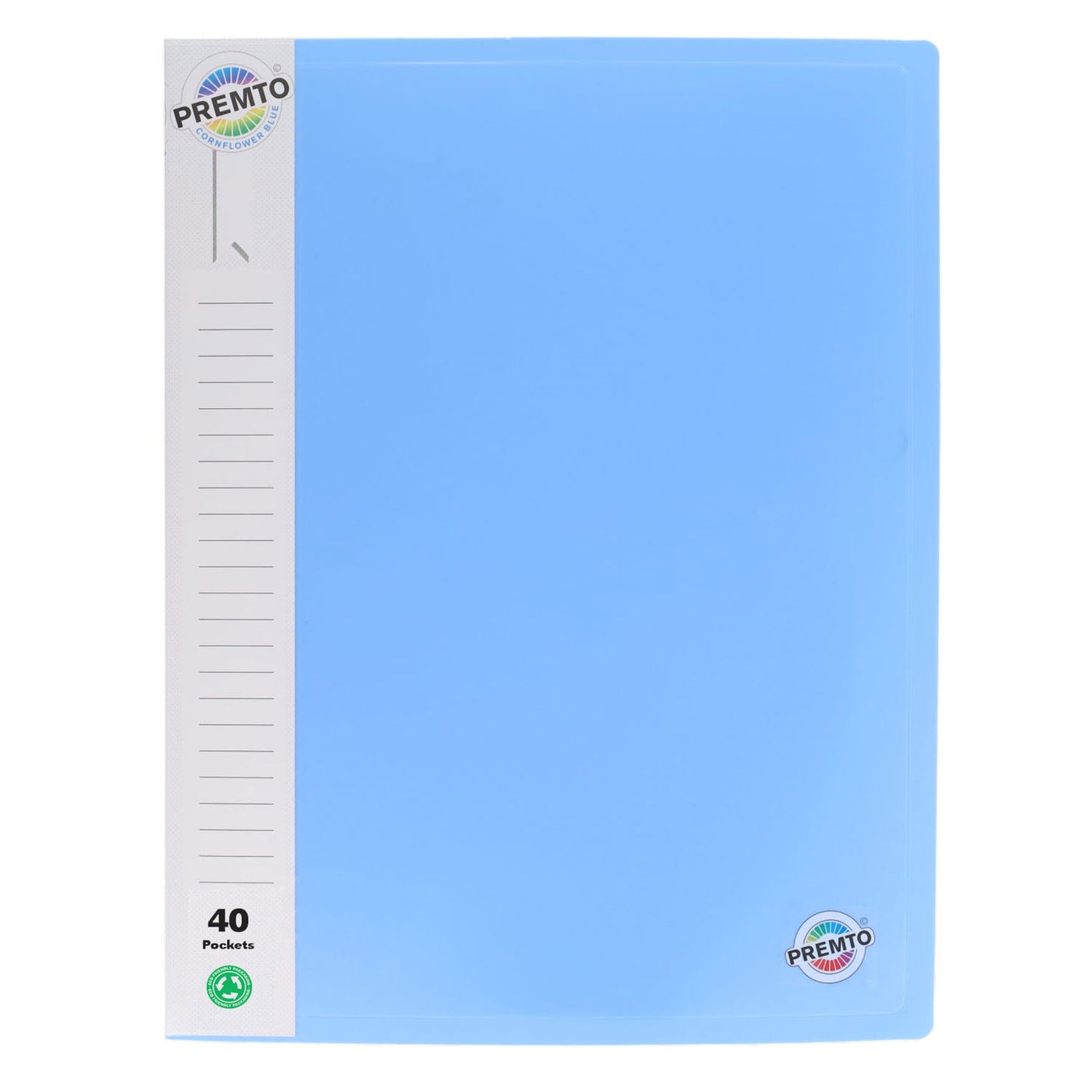 Premto A4 Pastel 40 Pocket Display Book Pack of 3