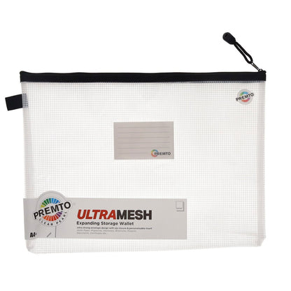 Premto A4+ Ultramesh Storage Wallet - Clear Pearl
