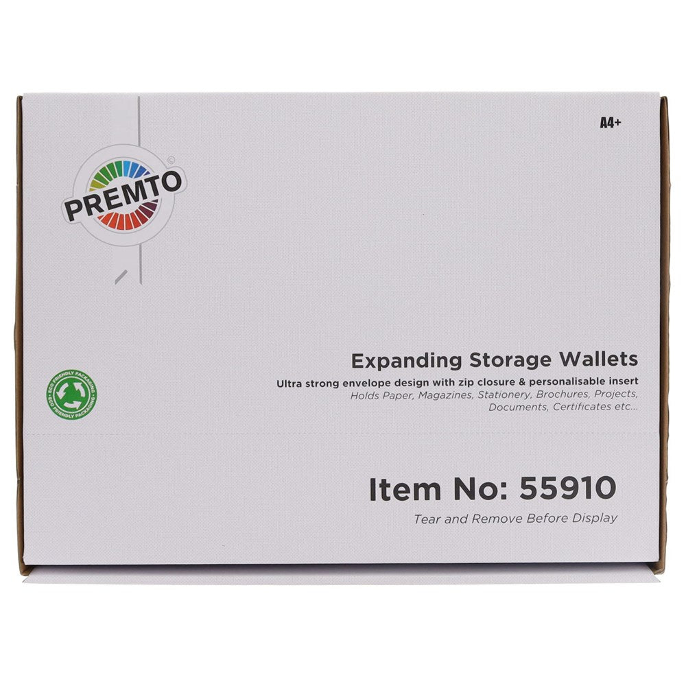 Premto A4+ Ultramesh Storage Wallet - Clear Pearl