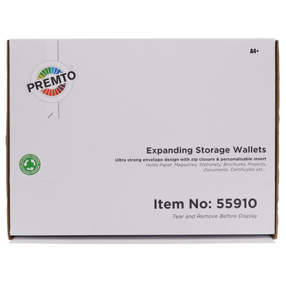 Premto A4+ Ultramesh Storage Wallet - Clear Pearl