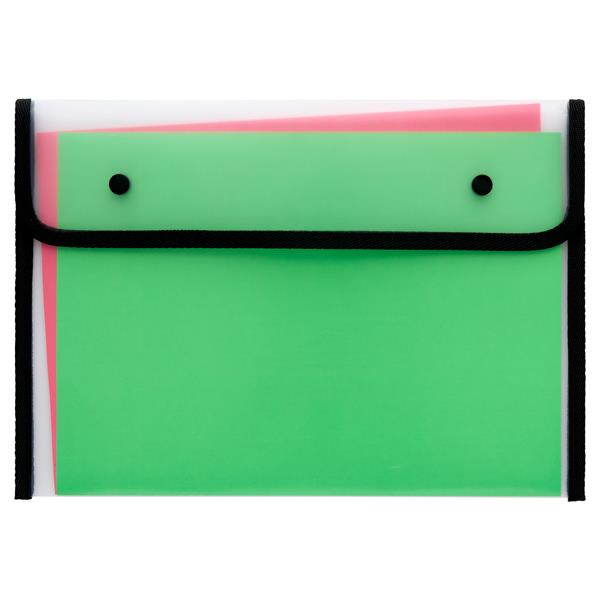 Concept A4 Heavy Duty Button Document Wallet