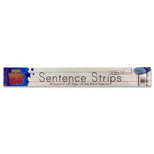 Wipe-off Reusable Sentence Strips 3"x24" - White Pack of 30