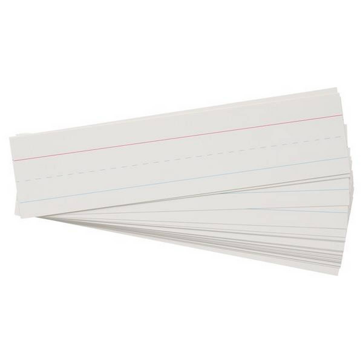Wipe-off Reusable Phrase Strips 3″x12″ – White Pack of 30