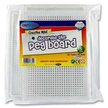 1,000 Pegs & 5 Peg Boards Bundle