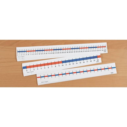 Table Top Number Lines - 0 to 50 - Pack of 10