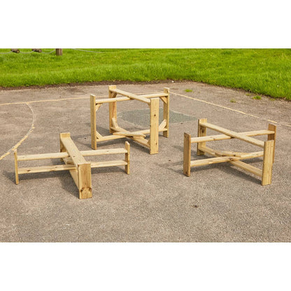 Outdoor Play Tray Stands Set 3