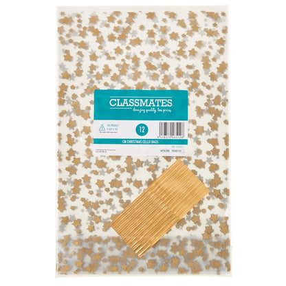 Classmates Christmas Cello Bags - Pack of 12