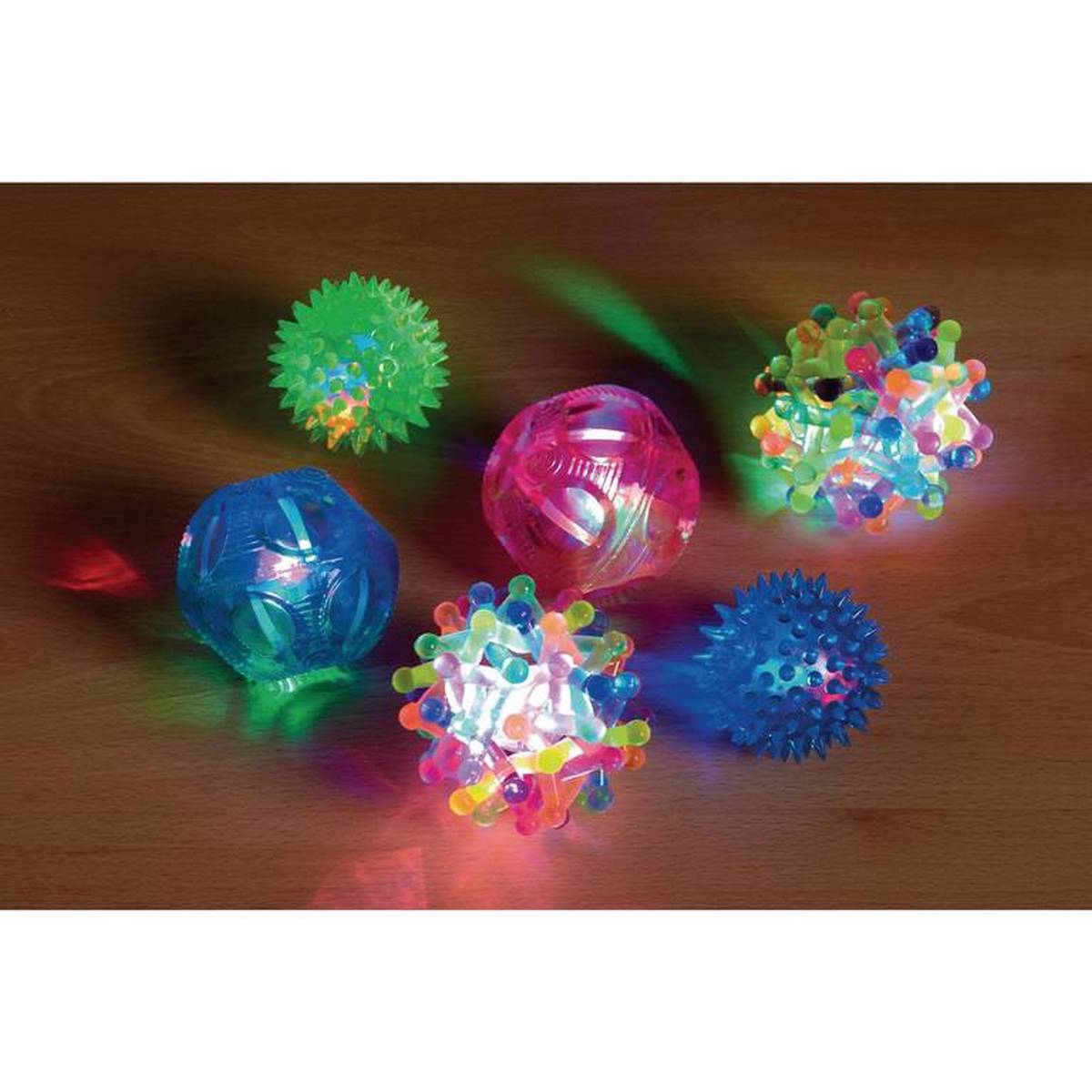 LDA Sensory Light Up Ball Set - Pack Of 6