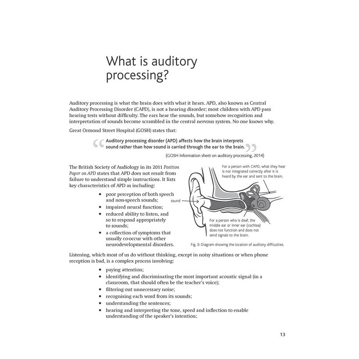 LDA Target Ladders: Working Memory and Auditory Processing