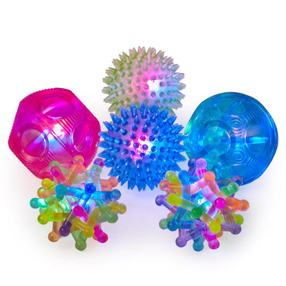 LDA Sensory Light Up Ball Set - Pack Of 6