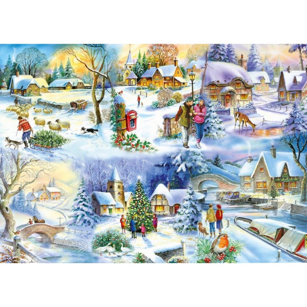 Snowy Afternoon - BIG 500 Piece Jigsaw Puzzle