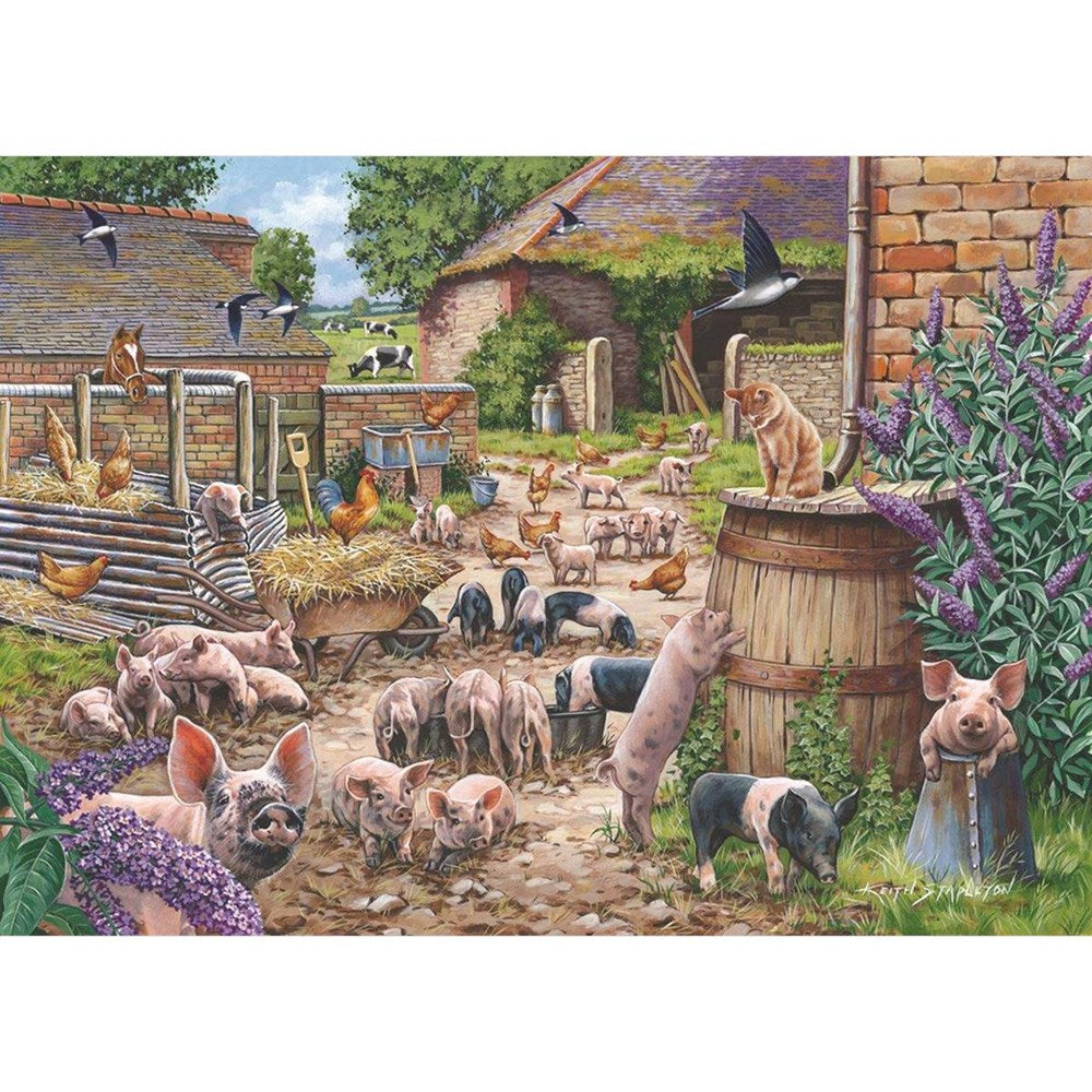 Piglet Pandemonium - BIG 250 Piece Jigsaw Puzzle
