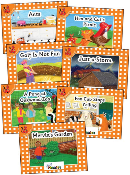 Jolly Phonics Decodable Readers Level 0 (Orange Level) Complete Set (Pack Of 21)