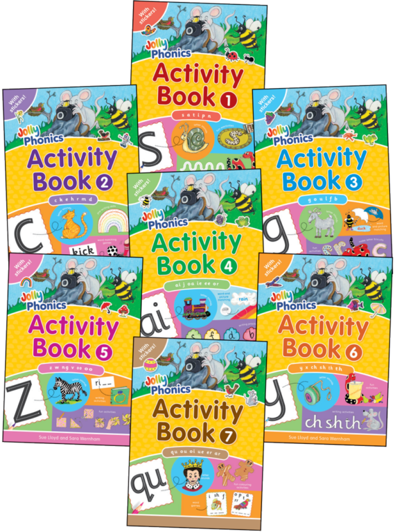Jolly Phonics Activity Books 1-7