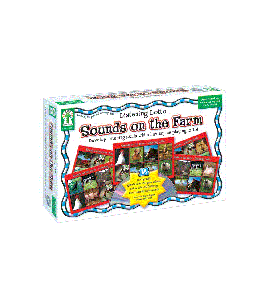 **Sounds On The Farm Board Game (Listening Lotto)