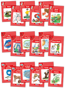 Jolly Phonics Decodable Readers Level 1 (Red Level) Complete Set (18 Titles)