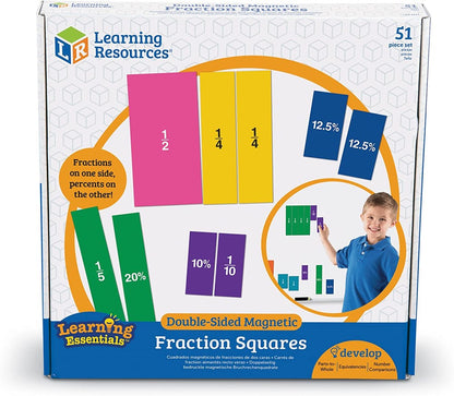 Learning Resources Double-Sided Magnetic Fraction Squares