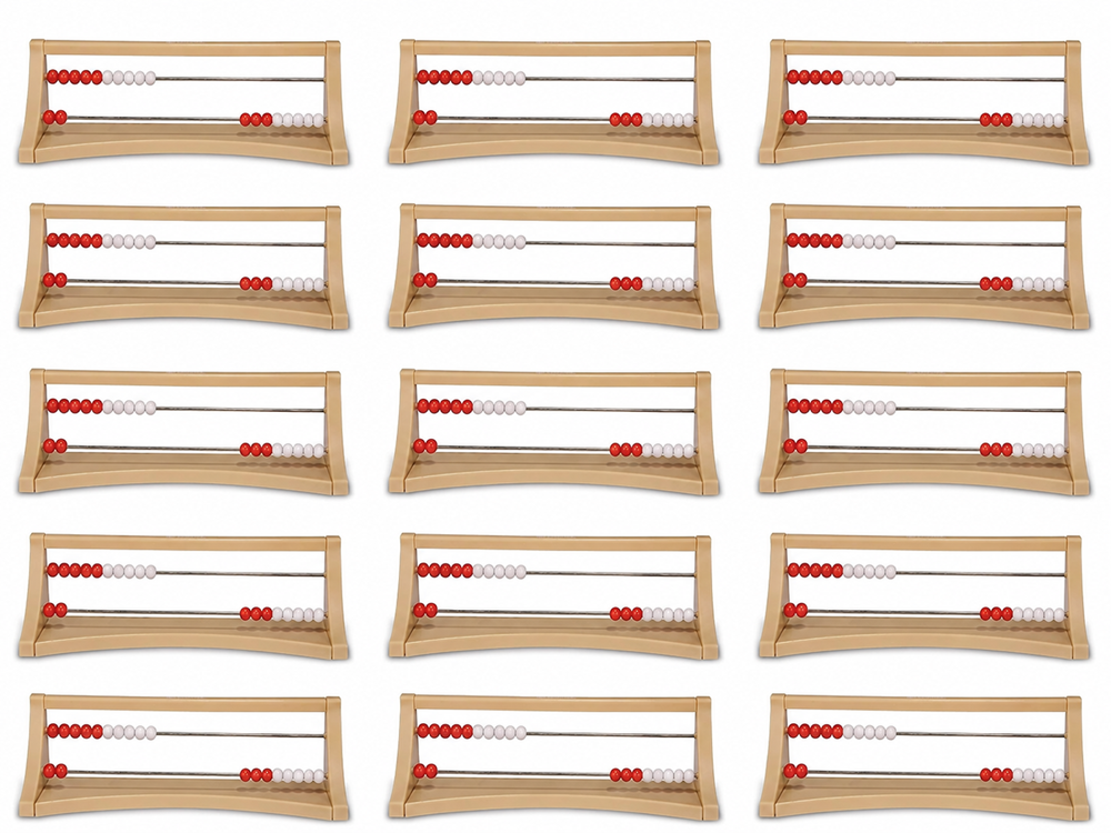 **Learning Resources Learning Resources 2-Row Rekenrek Counting Frames Pack of 15