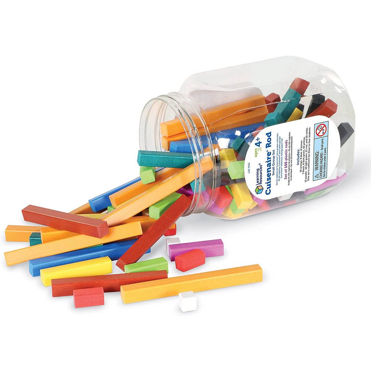 Cuisenaire® Rods, Small Group Set, Plastic (Set of 155)