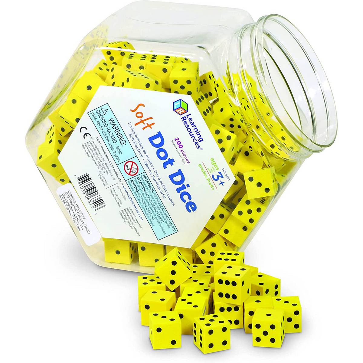 Soft Foam Dot Dice (Set of 200)
