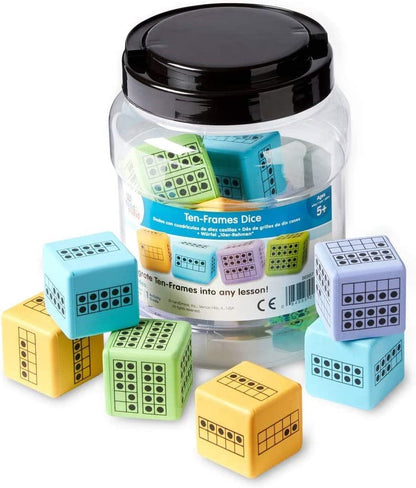 Ten-Frame Dice (Set of 12)