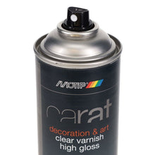 Carat 400ml Can Art Spray Clear Varnish - High Gloss