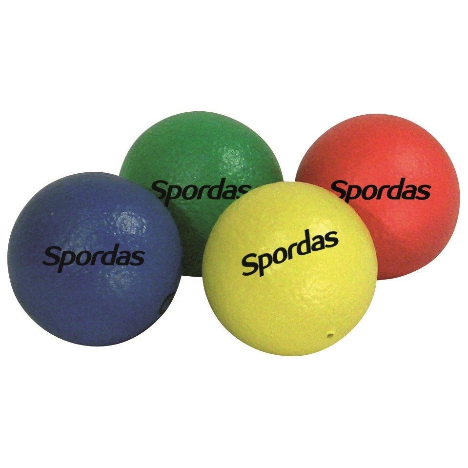 Spordas Skin-Coated Foam Balls 70Mm Set Of 4 Colors