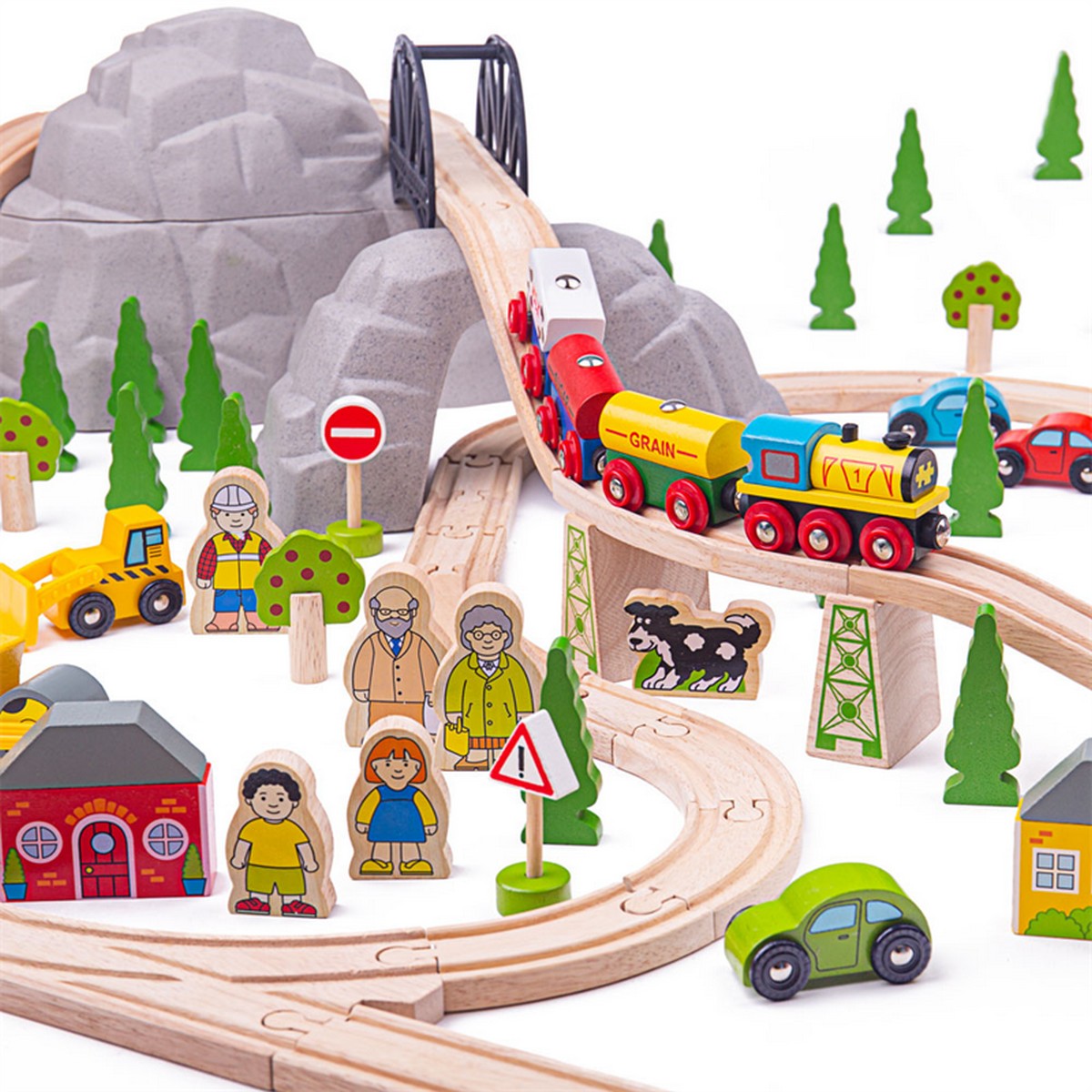 Bigjigs Mountain Railway Set