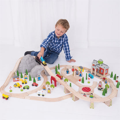 Bigjigs Mountain Railway Set